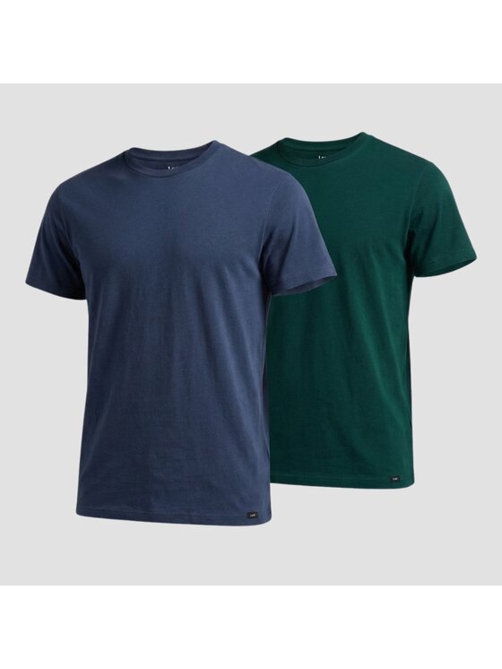 Lee Lee T-Shirt TWIN PACK Niebieski Regular Fit