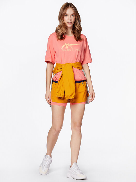 Asics Asics Športové kraťasy ASICS Fujitrail 2-N-1 Short Oranžová Regular Fit