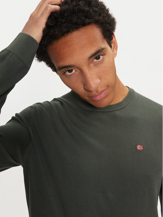 Napapijri Napapijri Sweater Droz NP0A4I2G Zöld Regular Fit