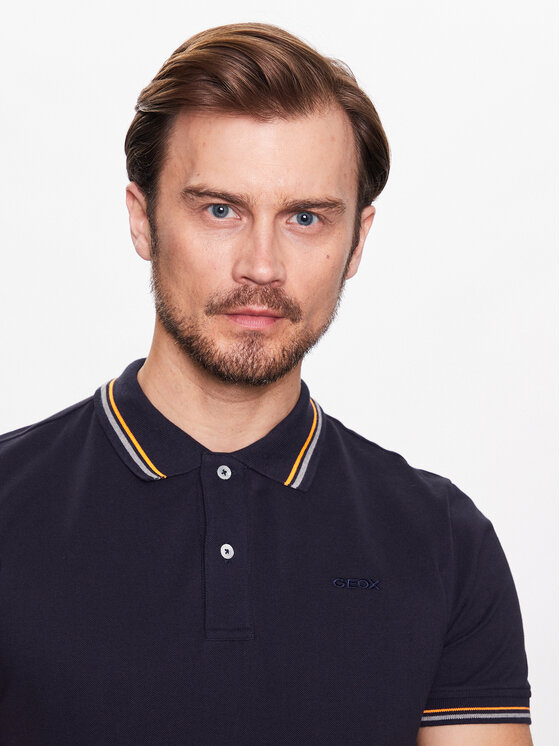 Geox Geox Polo Piquet M3511A-T2649 F4386 Tumši zils Regular Fit