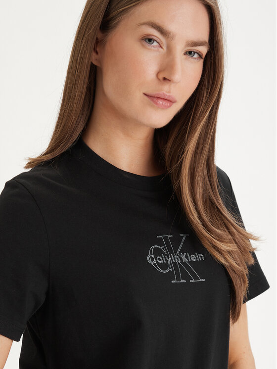 Calvin Klein Jeans Calvin Klein Jeans Póló LV047F831G Fekete Regular Fit