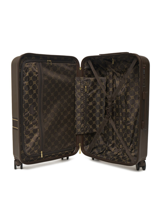 Nine West Nine West Μεσαία Βαλίτσα CEO-NW-M-001-10 Σκούρο καφέ
