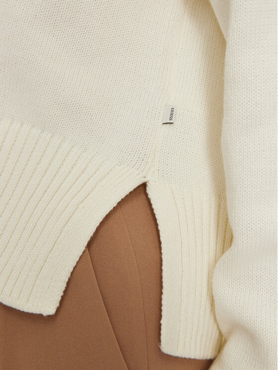 Guess Jeans Guess Jeans Strickjacke W4BR81 Z3HM1 Écru Regular Fit