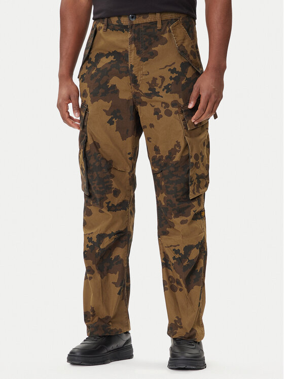 G-Star Raw G-Star Raw Hlače R-3N D25224-D553 Zelena Straight Fit