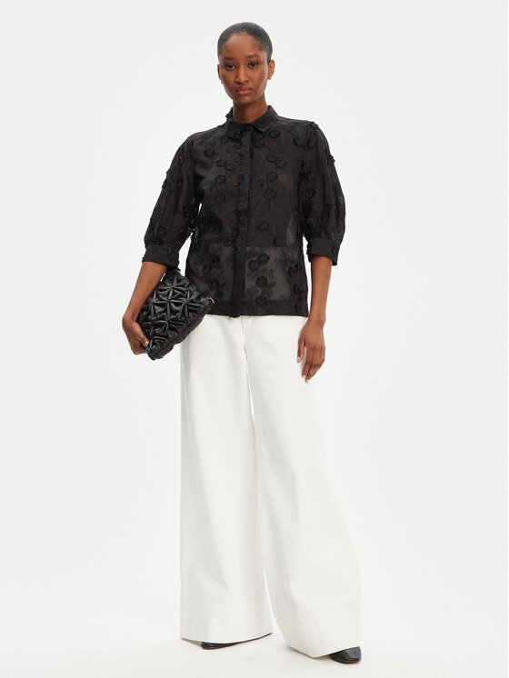 Munthe Munthe Košile Pust 252101725225 Černá Regular Fit