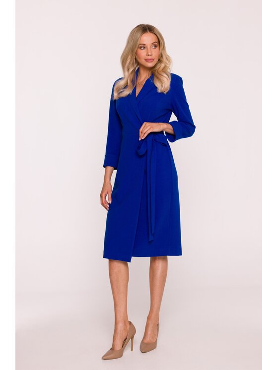 Stylove Stylove Sukienka wieczorowa S415 Niebieski A-Line Fit