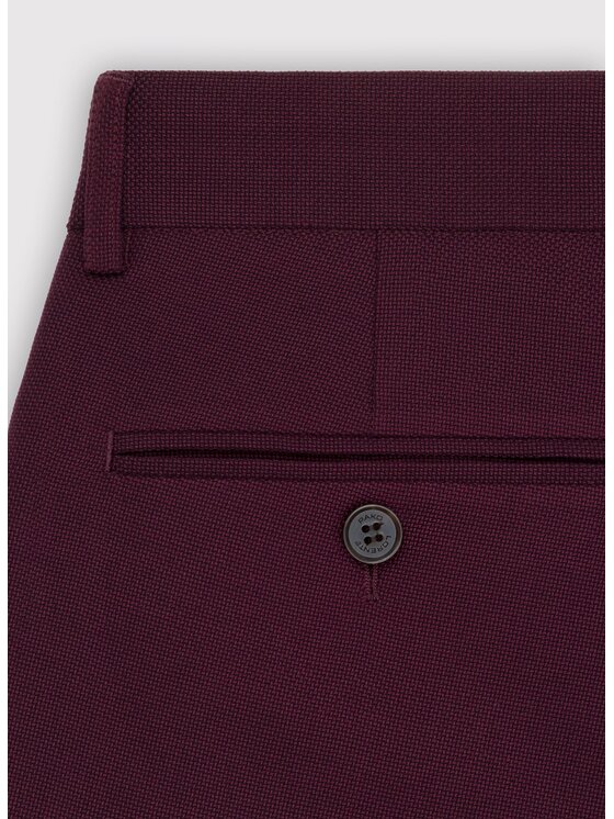 Pako Lorente Pako Lorente Spodnie garniturowe P25WF-6G-001 Bordowy Super Slim Fit