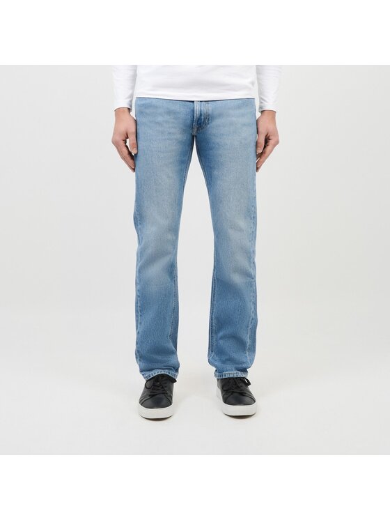 Lee Lee Jeansy DAREN ZIP FLY Niebieski Straight Fit