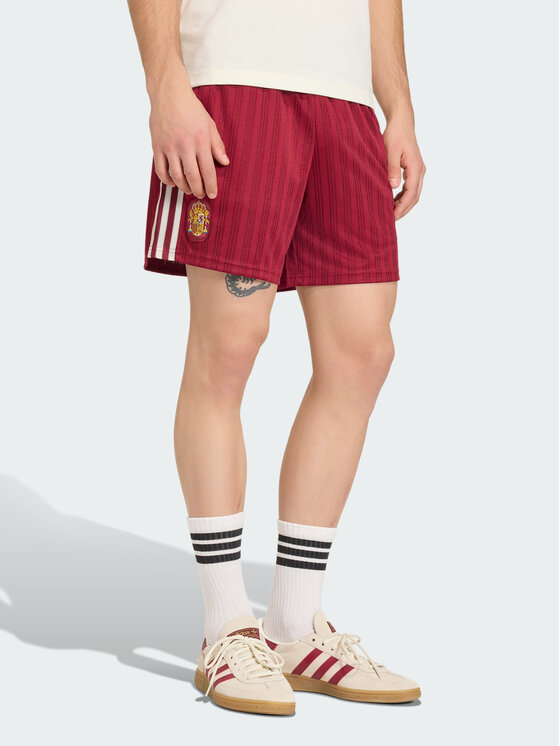 adidas adidas Szorty sportowe 161942 Czerwony Loose Fit