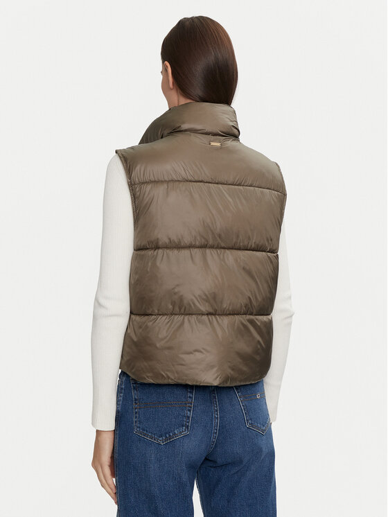 Athlecia Athlecia Brezrokavnik Prinsloo W EA243353 Rjava Regular Fit