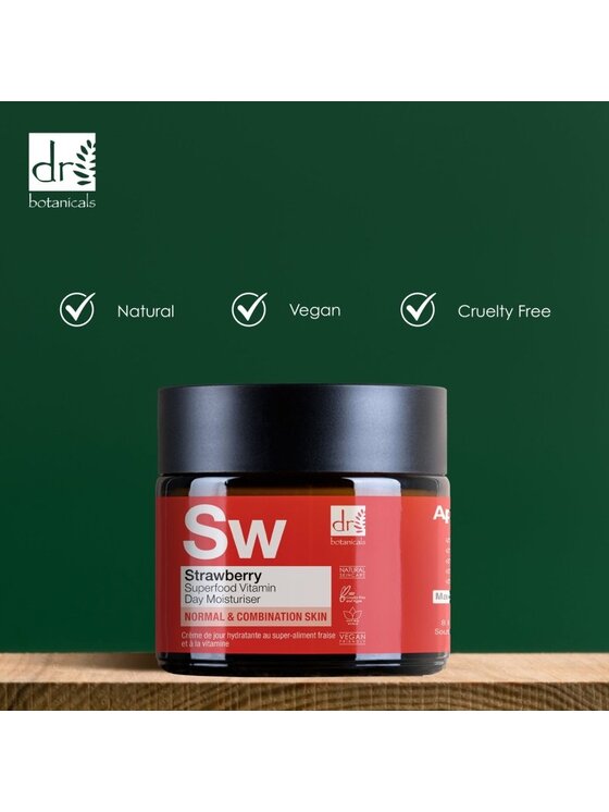 Dr Botanicals Dr Botanicals Superfoodowy krem na dzień z witaminą C i truskawką 60 ml Krem na dzień