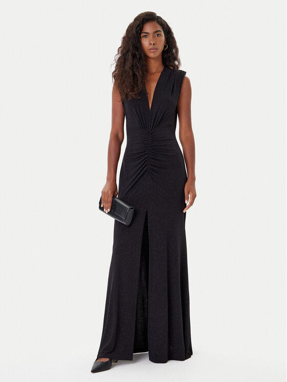Rinascimento Rinascimento Rochie cocktail CFC0126181003 Negru Slim Fit