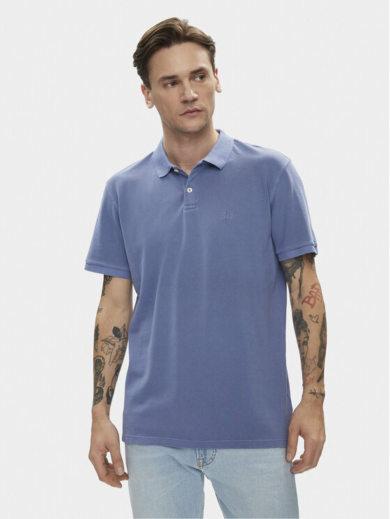 Lee Tricou polo 112349954 Albastru Regular Fit