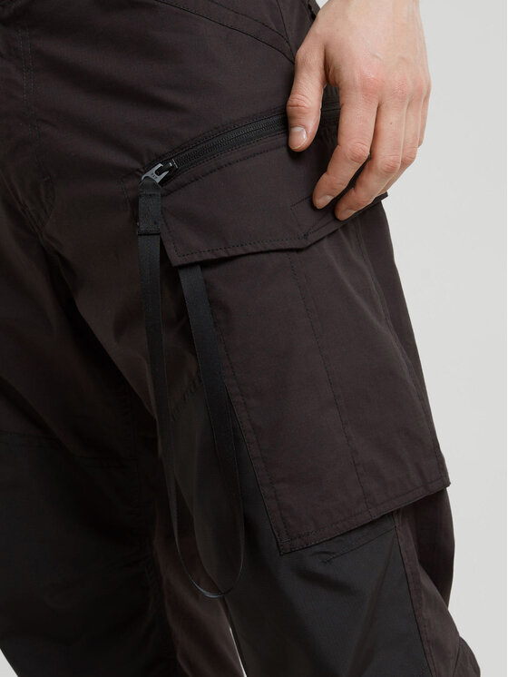 G-Star Raw G-Star Raw Hlače Rovic Zip 3D D25219-D308 Crna Loose Fit