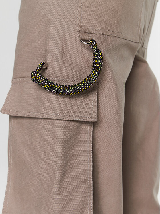 Remain Remain Auduma bikses Canvas RM2158 Bēšs Relaxed Fit