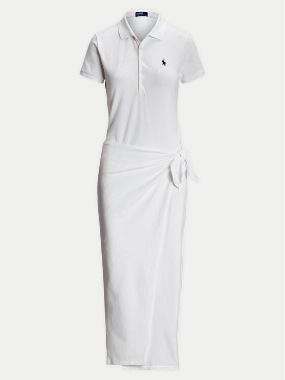 Polo Ralph Lauren Polo Ralph Lauren Haljina za svaki dan 211935605001 Bijela Slim Fit