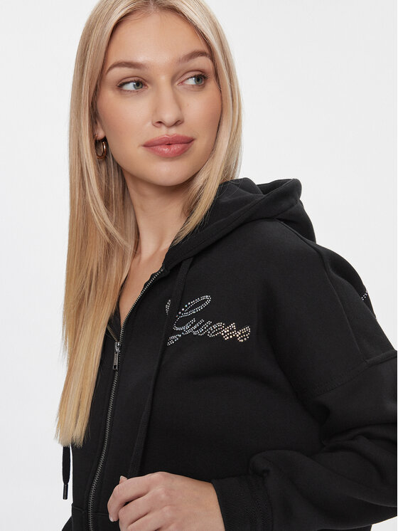 Guess Guess Džemperis W4RQ05 K9Z21 Juoda Regular Fit