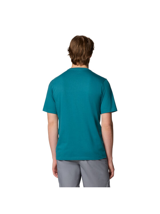 Columbia Columbia T-Shirt Columbia CSC Basic Logo SS Tee Zielony Regular Fit