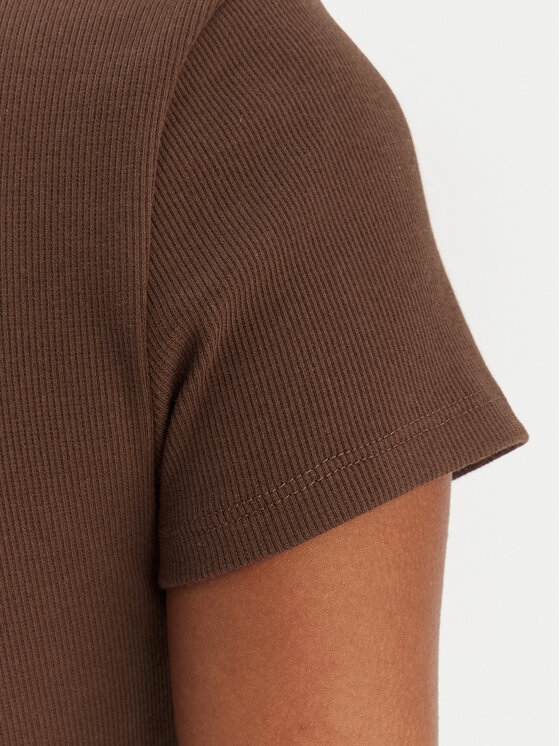 HUGO HUGO Tričko Baby 50510749 Hnedá Slim Fit