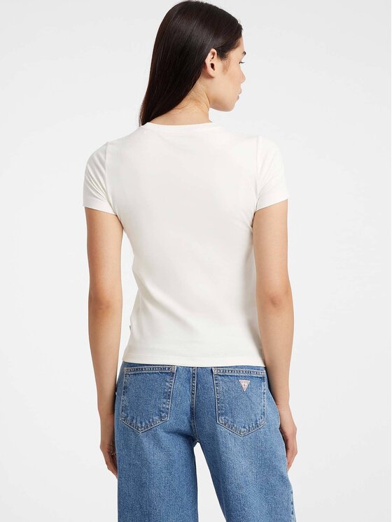 Guess Jeans Guess Jeans T-Shirt 179729 Béžová Classic Fit