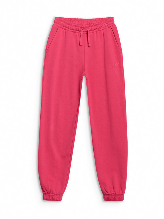 4F 4F Spodnie dresowe BASIC+ Różowy Oversize