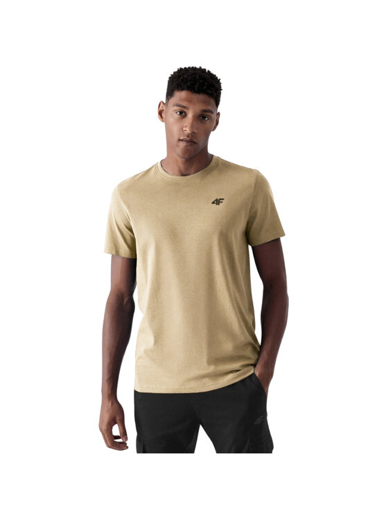 4F 4F Tričko 4FWSS25TTSHM3094-90S Farebná Regular Fit