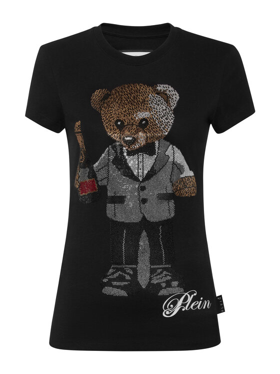 PHILIPP PLEIN PHILIPP PLEIN T-Shirt 27357 Czarny Skin Tight Fit