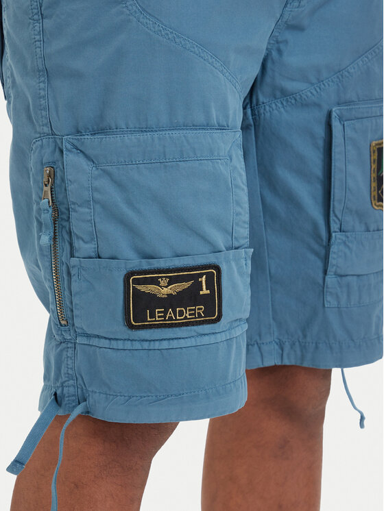 Aeronautica Militare Aeronautica Militare Pantaloncini di tessuto 261BE0041UCT01122 Blu Regular Fit