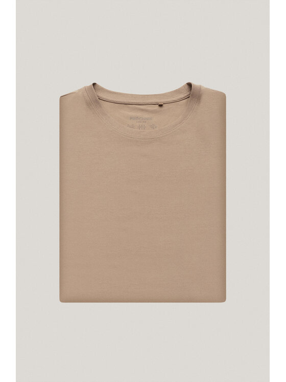 Próchnik Próchnik T-Shirt PM9 TS073126000018 Beżowy Regular Fit
