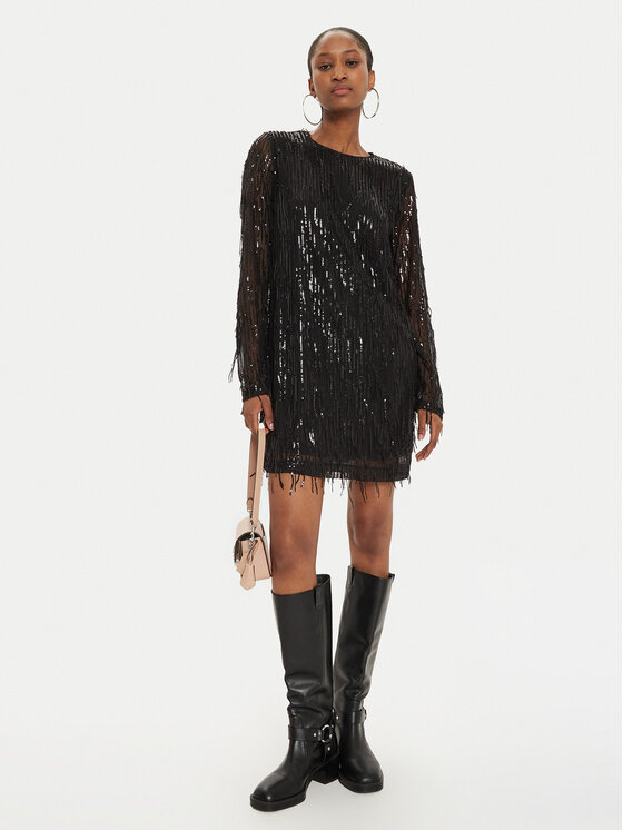 ONLY ONLY Kokteilinė suknelė Anika 15336062 Juoda Regular Fit