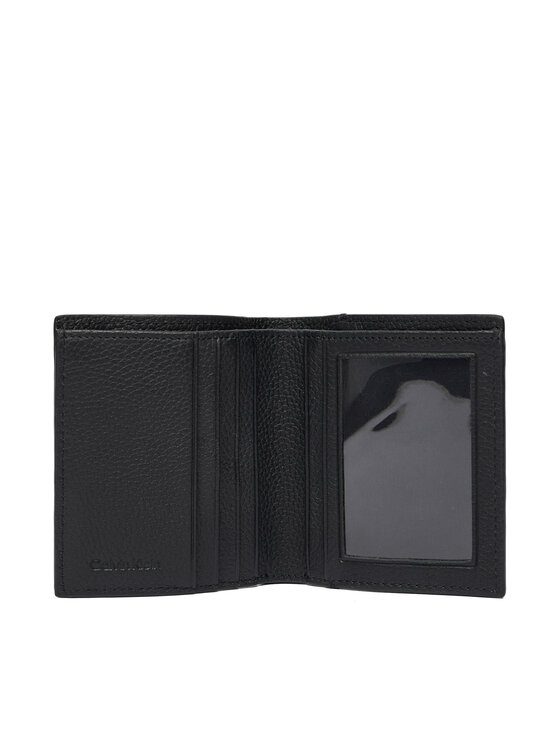 Calvin Klein Calvin Klein Maža Vyriška Piniginė Foil Emboss Slim Billfold LV04D1064G Juoda