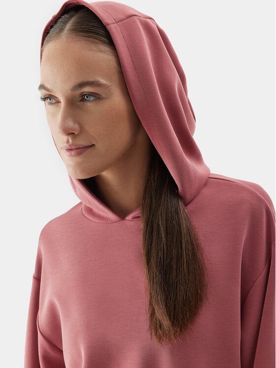 4F 4F Majica dugih rukava 4FAW23TSWSF702 Crvena Regular Fit