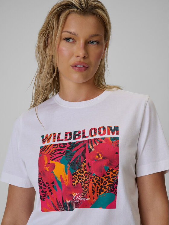 4F 4F T-Shirt FOB SUMMER Biały Regular Fit