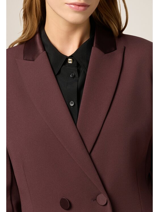 Oltre Oltre Giacca di transizione Q782R004561N036 Bordeaux Slim Fit