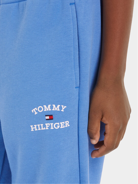 Tommy Hilfiger Tommy Hilfiger Спортивні штани Logo KB0KB08838 Голубий Relaxed Fit