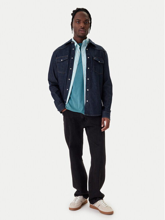 Tommy Jeans Tommy Jeans camicia di jeans Western DM0DM23022 Blu scuro Regular Fit