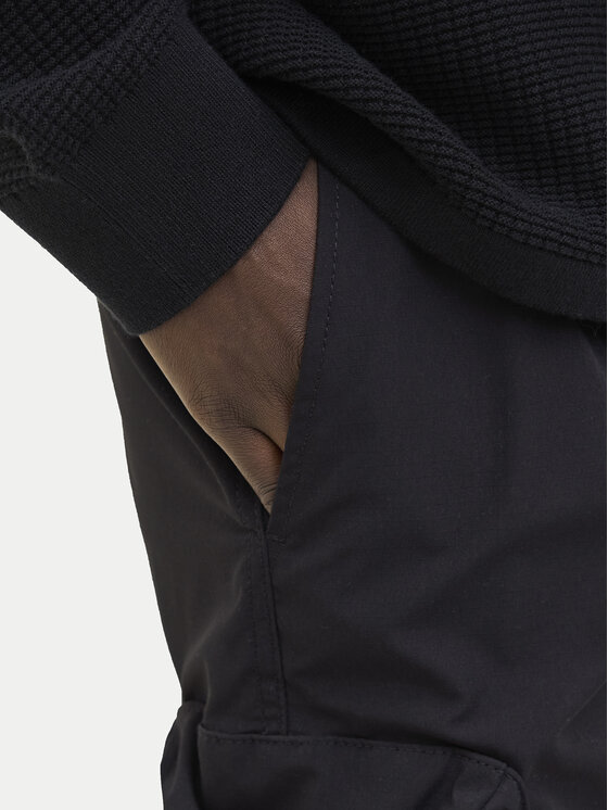 Jack&Jones Jack&Jones Kratke hlače iz tkanine Cole 12269386 Črna Cargo Fit
