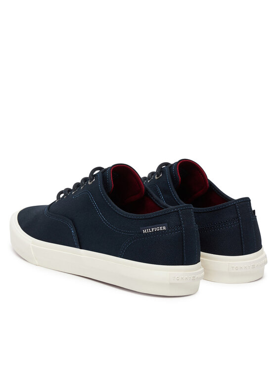 Tommy Hilfiger Tommy Hilfiger Teniszcipő Hi Vulc Low Oxford Twill FM0FM05400 Sötétkék
