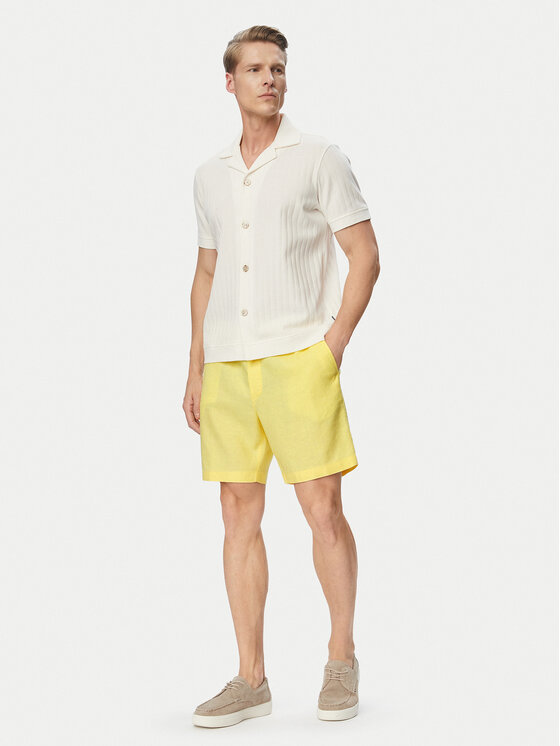Tommy Hilfiger Tommy Hilfiger Stoffshorts Dover MW0MW44353 Hellgelb Regular Fit