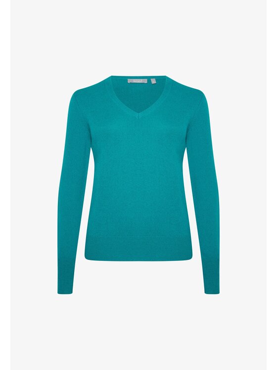 Style Republic Style Republic Sweter Kaszmir Zielony Comfort Fit