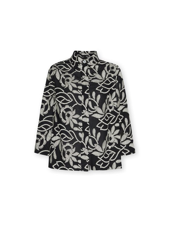 Elena Mirò Elena Mirò Camicia 5012P000321N001 Nero Boxy Fit