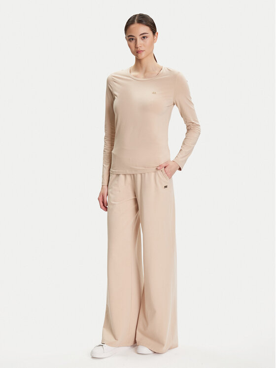 EA7 Emporio Armani EA7 Emporio Armani Долнище анцуг 7W000462 AF13135 U1046 Бежов Relaxed Fit