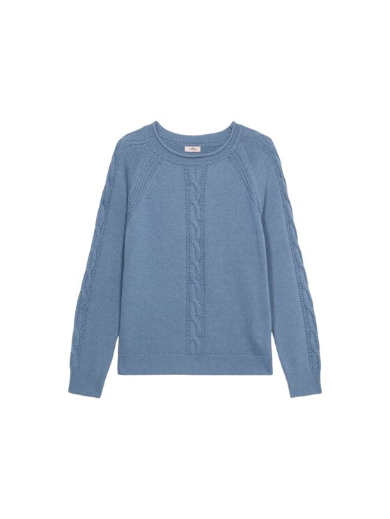 Oltre Oltre Sweter M320J005058N004 Turkusowy Regular Fit