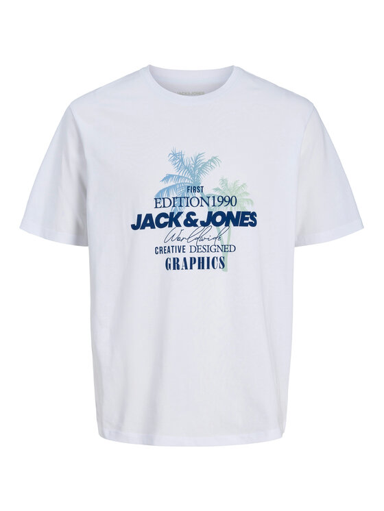 Jack & Jones Jack & Jones T-Shirt Gradient Print 12288094 Λευκό Regular Fit