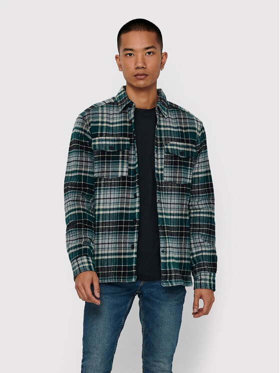 Only & Sons Prehodna jakna Jarred 22018217 Zelena Regular Fit