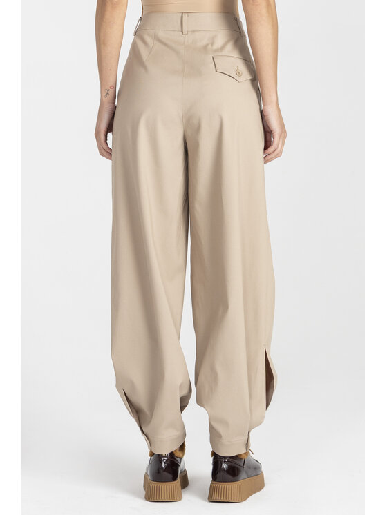 Deni Cler Milano Deni Cler Milano Spodnie materiałowe W-DC-5273-E5-H7-13-1 Beżowy Loose Leg