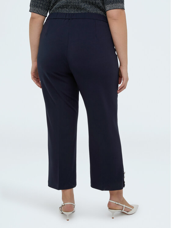 Fiorella Rubino Fiorella Rubino Pantaloni di tessuto P013L002303N034 Blu Cropp Fit