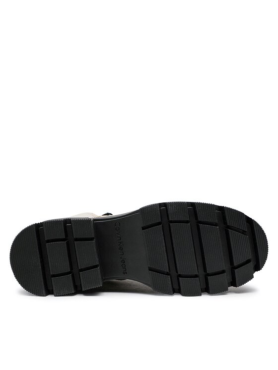 Calvin Klein Jeans Calvin Klein Jeans Členková obuv Chunky Combat Laceup Zip YW0YW00740 Béžová