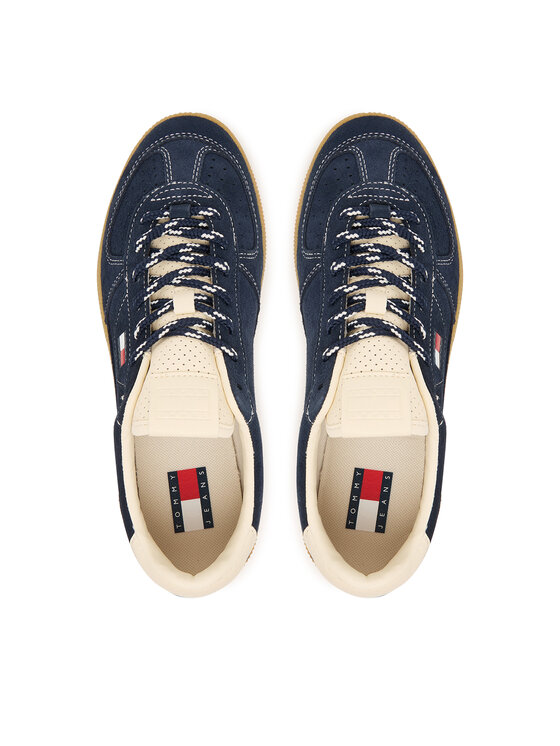 Tommy Jeans Tommy Jeans Laisvalaikio batai Mu The Greenwich Edge Suede EN0EN03050 Tamsiai mėlyna