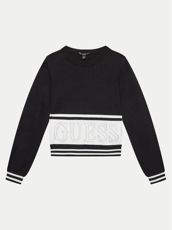 Guess Guess Džemper J4YR01 Z3GW0 Crna Regular Fit
